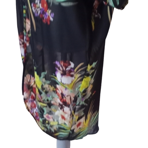 Live 4 Truth Floral Tropical Long Kimono Open Front - Picture 6 of 11